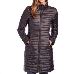 Patagonia Fiona Ultralight Midi Packable Down Parka in Steel Gray